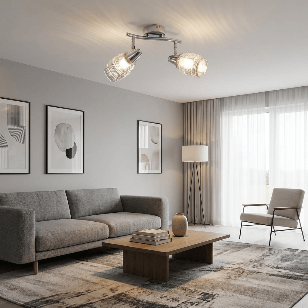 Nino Germany ORI-1 Ceiling 2-Light Chrome